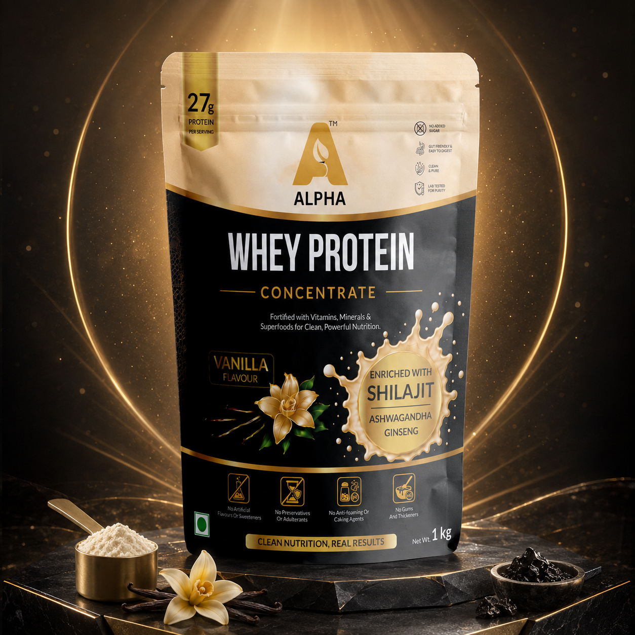 Alpha Shilajit Whey Protein