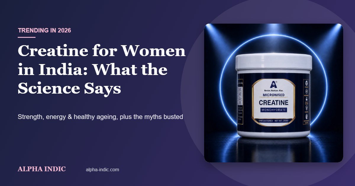 Creatine for women in India – Alpha Micronised Creatine Monohydrate