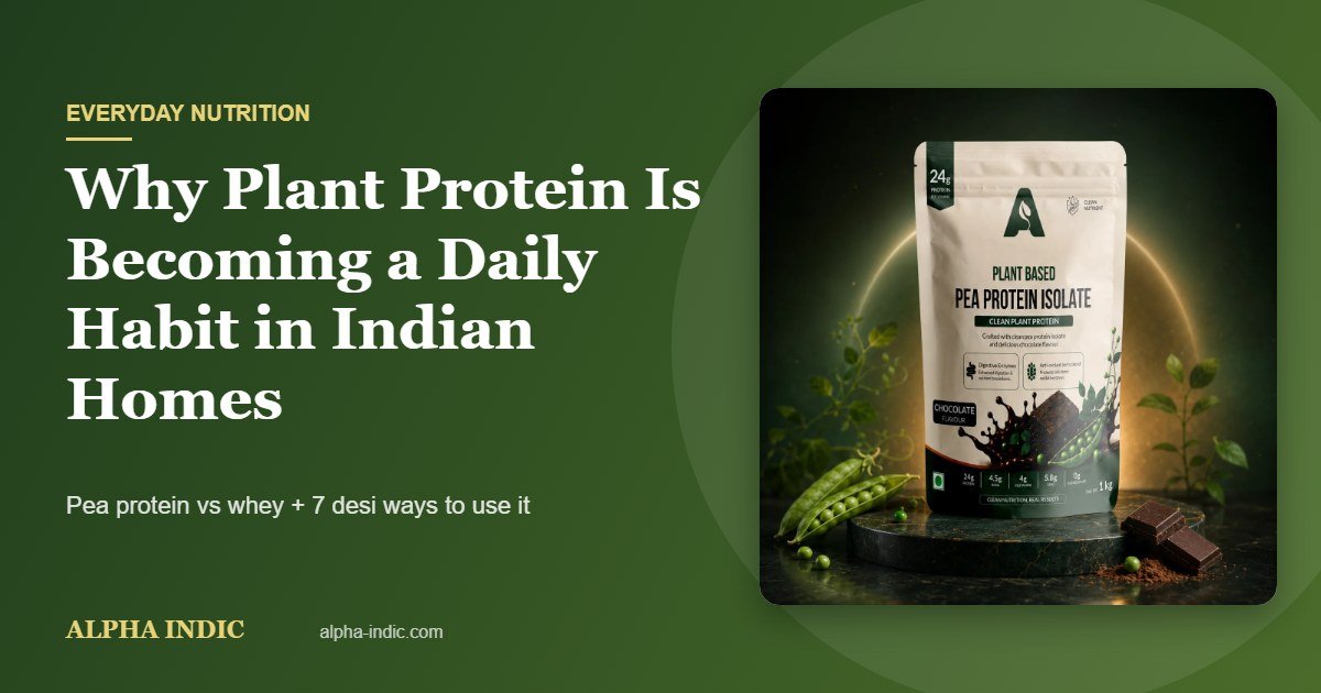 Plant protein for Indian homes – Alpha Plant Pea Protein Isolate